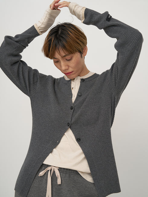【 予約:10月中旬 】WOOL RIB CREW CD /Y254-91121